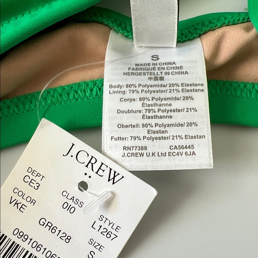 J.Crew Scalloped Bikini Top NWT - Picture 3 of 3